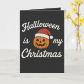Halloween is my Christmas  Karte (Gelbe Blume)