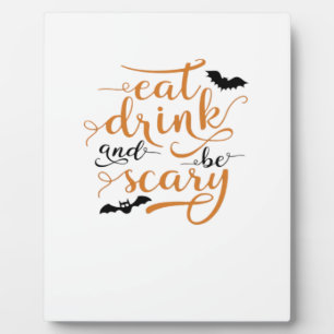 Halloween Iss Trink Und Sei Gruselig Kreative Casu Fotoplatte