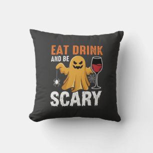 Halloween Iss Trinke Sei Gruseliges Gespenst Desig Kissen