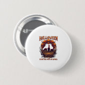 Halloween ist besser Alpaka Orange Schädel Spinne  Button (Vorne & Hinten)