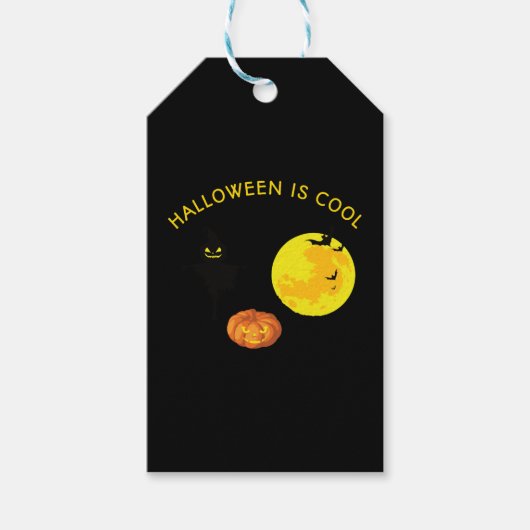 Halloween ist cool geschenkanhänger (Vorderseite)