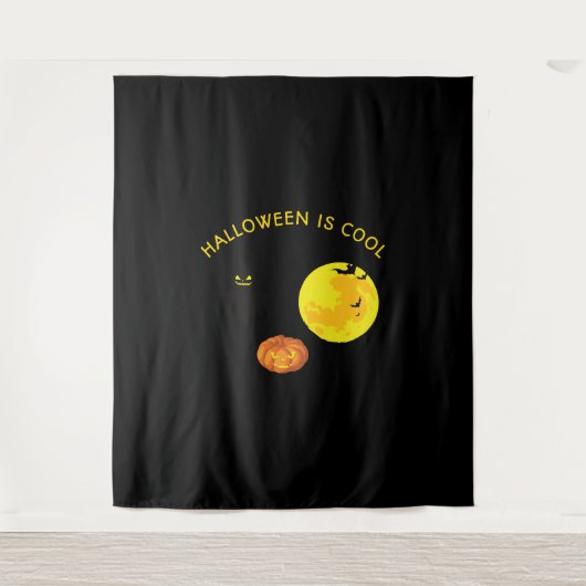 Halloween ist cool wandteppich (Vorderseite)