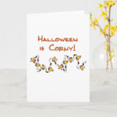 Halloween ist Corny Karte (Gelbe Blume)
