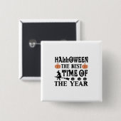 Halloween ist die beste Zeit des Jahres Button (Vorne & Hinten)