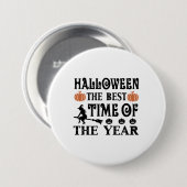 Halloween ist die beste Zeit des Jahres Button (Vorne & Hinten)