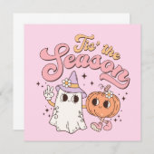 Halloween ist die Saison Einladung (Vorne/Hinten)