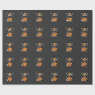 Halloween ist die Saison Kürbis-Katzen-Design_1 Geschenkpapier