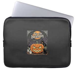 Halloween ist die Saison Kürbis Katzen Design_1 Laptopschutzhülle