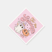 Halloween ist die Saison Serviette (Ecke)