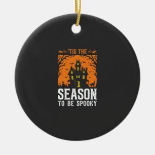 Halloween ist die Saison um gruselig zu sein Desig Keramik Ornament