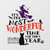 Halloween ist die schönste Zeit des Jahres Fensteraufkleber (Blatt)