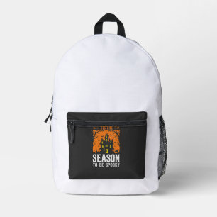 Halloween ist die Zeit, um gruselig Design_1 zu se Bedruckter Rucksack