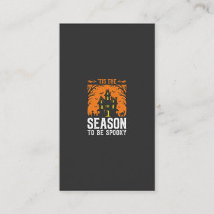 Halloween ist die Zeit, um gruselig Design_1 zu se Visitenkarte