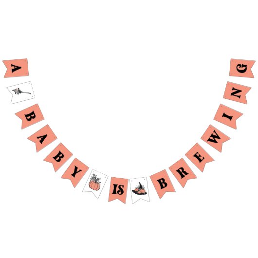 Halloween ist ein Baby, das Babyduschenjagd macht Wimpelkette (Alle)