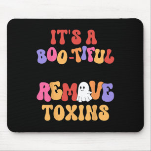 Halloween ist ein bootischer Tag, um den Giftschla Mousepad