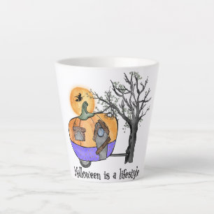 Halloween ist ein Lifestyle Camper Anhänger Milchtasse