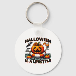 Halloween ist ein Lifestyle-Spooky-Halloween für M Schlüsselanhänger
