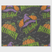 Halloween ist ein witziges Denkmuster Geschenkpapier (Flach)