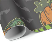 Halloween ist ein witziges Denkmuster Geschenkpapier (Rolleneckpunkt)