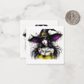 Halloween ist ein zauberhaftes Halloween-Ereignis Mitteilungskarte (Vorderseite/Rückseite Beispiel)