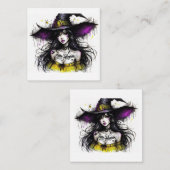 Halloween ist ein zauberhaftes Halloween-Ereignis Mitteilungskarte (Vorne/Hinten)