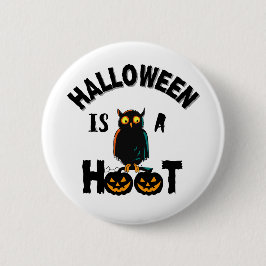 Halloween ist eine Hoot-Saison Button
