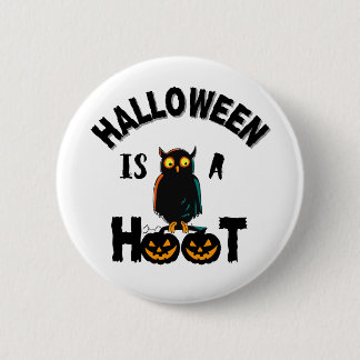 Halloween ist eine Hoot-Saison Button