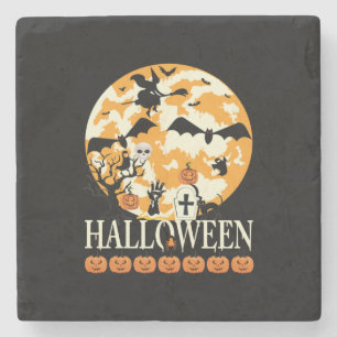 Halloween ist eine Welt, in der es Oktober gibt Steinuntersetzer