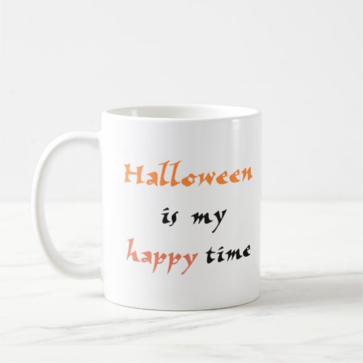 halloween ist glückliche Zeit Tasse (Links)