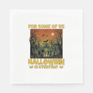Halloween Ist Jeden Tag Friedhof Zombies Lagerfeue Serviette