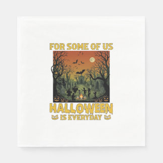 Halloween Ist Jeden Tag Friedhof Zombies Lagerfeue Serviette