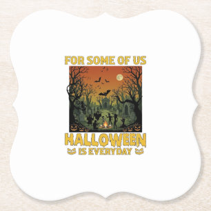 Halloween Ist Jeden Tag Friedhof Zombies Lagerfeue Untersetzer