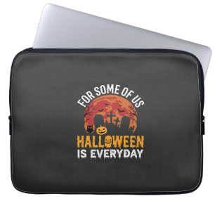 Halloween Ist Jeden Tag Gruseliger Friedhof Mond Laptopschutzhülle