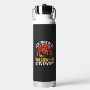 Halloween ist jeden Tag Gruseliger Friedhof Mond Trinkflasche