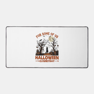 Halloween ist jeden Tag Hexe Silhouette Vollmond G Schreibtischunterlage