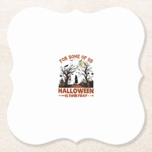 Halloween ist jeden Tag Hexe Silhouette Vollmond G Untersetzer