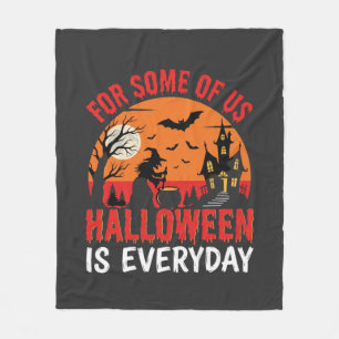 Halloween ist jeden Tag Hexen Spukhaus Fleecedecke