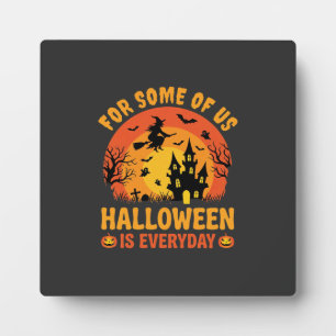 Halloween Ist Jeden Tag Spukhaus Hexe Fotoplatte