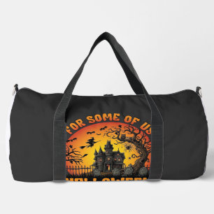 Halloween Ist Jeden Tag Spukhaus Hexe Mond_1 Duffle Bag