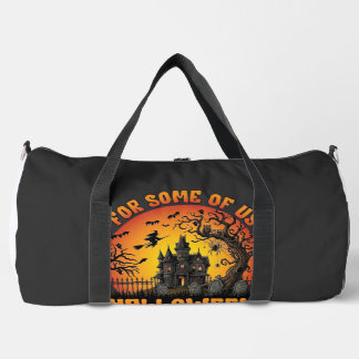 Halloween Ist Jeden Tag Spukhaus Hexe Mond_1 Duffle Bag