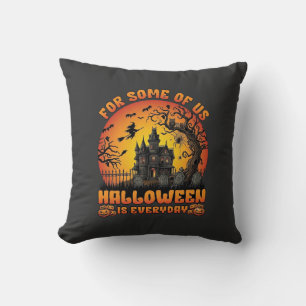 Halloween Ist Jeden Tag Spukhaus Hexe Mond_1 Kissen