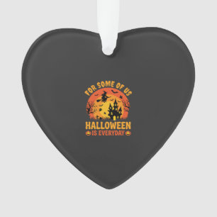 Halloween Ist Jeden Tag Spukhaus Hexe Ornament