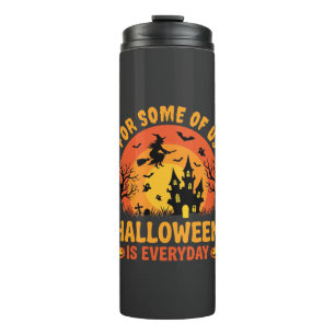 Halloween Ist Jeden Tag Spukhaus Hexe Thermosbecher