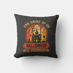 Halloween ist jeden Tag Spukhaus Retro Kissen
