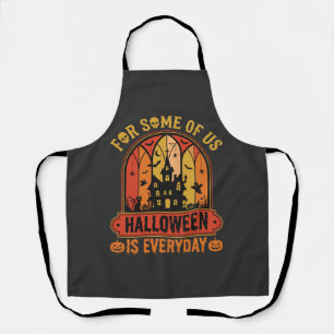 Halloween ist jeden Tag Spukhaus Retro Schürze