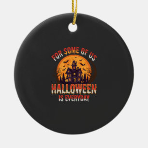 Halloween ist jeden Tag Spukhaus Vintage Grafik Keramik Ornament