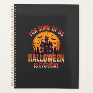 Halloween ist jeden Tag Spukhaus Vintage Grafik Planer