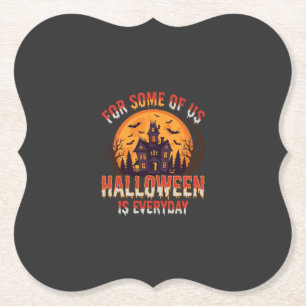 Halloween ist jeden Tag Spukhaus Vintage Grafik Untersetzer
