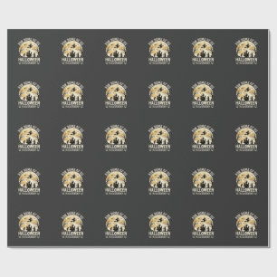 Halloween ist jeden Tag verzauberte Mond Hexe Silh Geschenkpapier