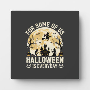 Halloween ist jeden Tag verzauberte Mond Hexen Sil Fotoplatte